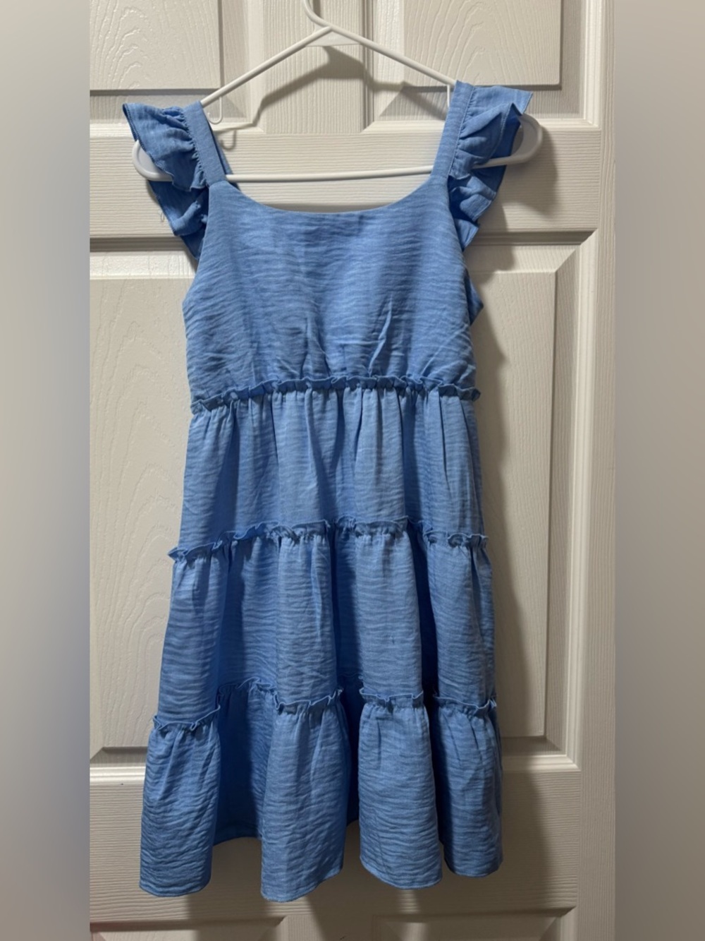 Kohl's Light Blue Ruffle Strap Tiered Sundress